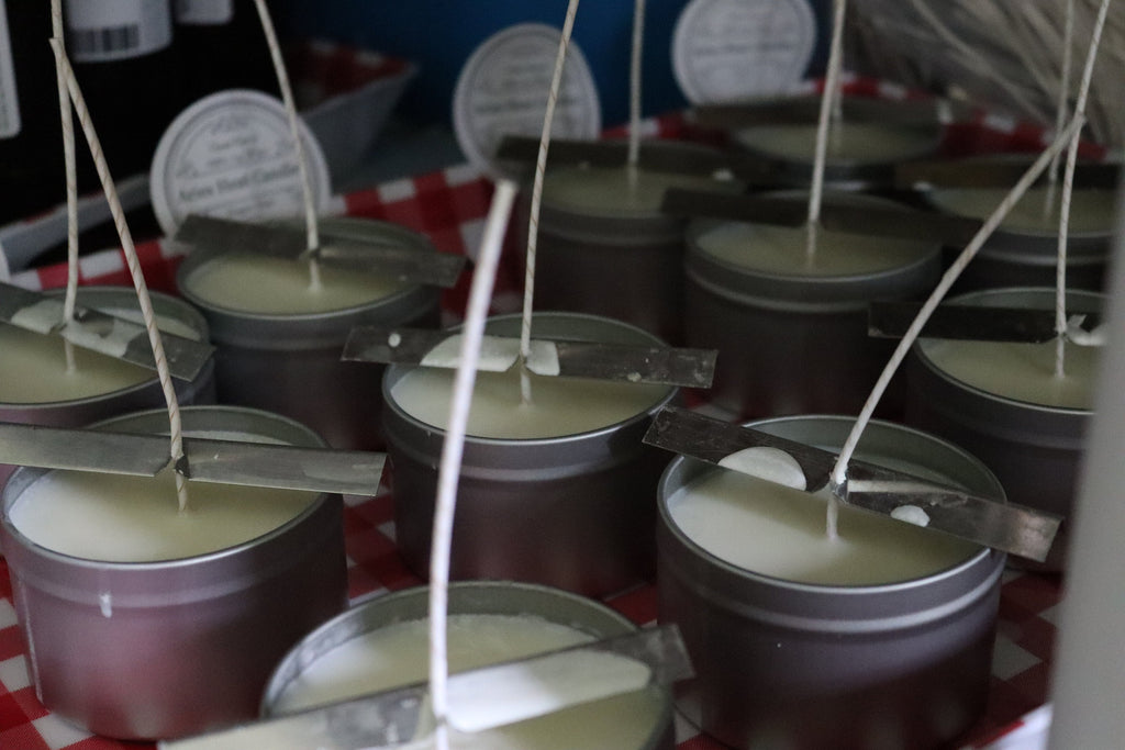 Blood Orange Soy Wax Candle 8oz Candle in Silver or Gold Travel Tin