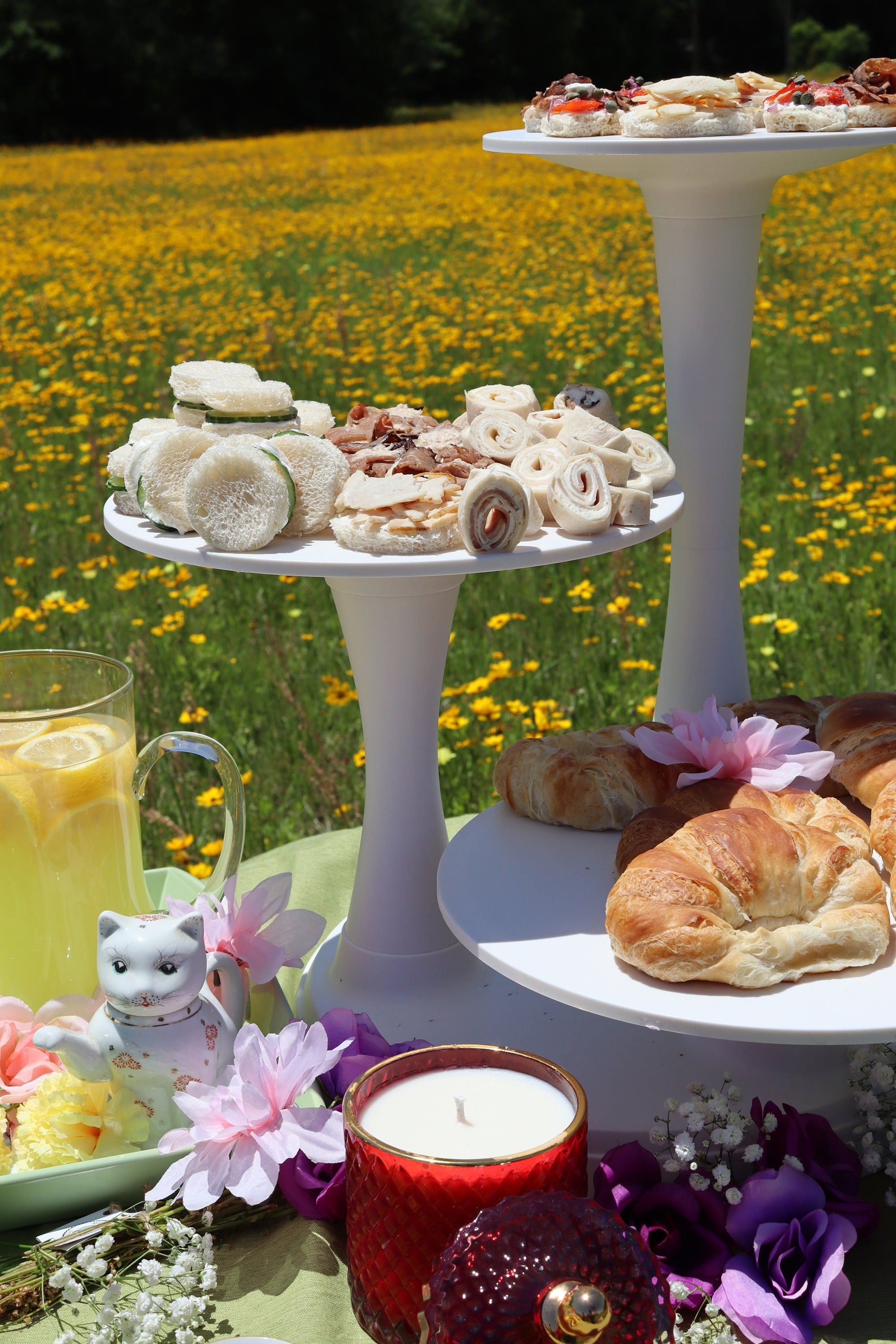 Soy Candle 24oz in Ruby Red Diamond Glass Jar