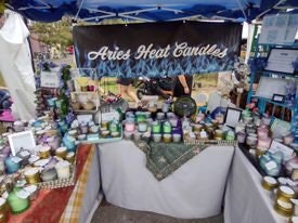 Peach Nectar Soy Wax Scented 8oz Candle Silver or Gold Travel Tin